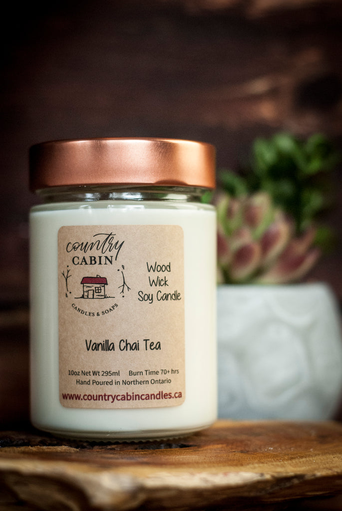 Vanilla Chai Tea - Wood Wick Candle